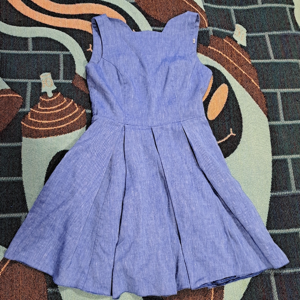 🌈 LINEN BLEND A-LINE DRESS